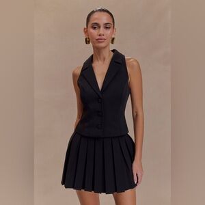Meshki Black Vest and Skirt - MEDIUM
